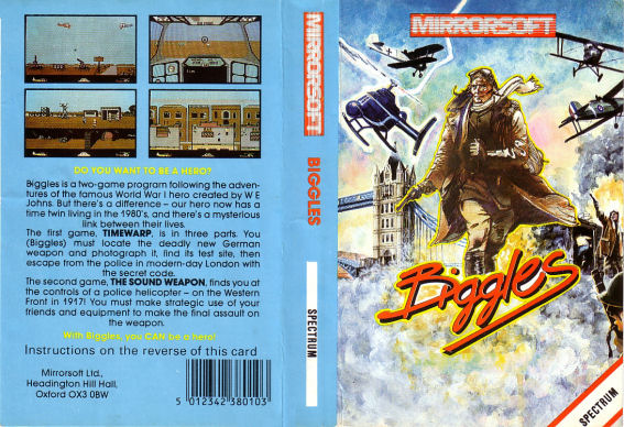 Time Warp box art for ZX Spectrum
